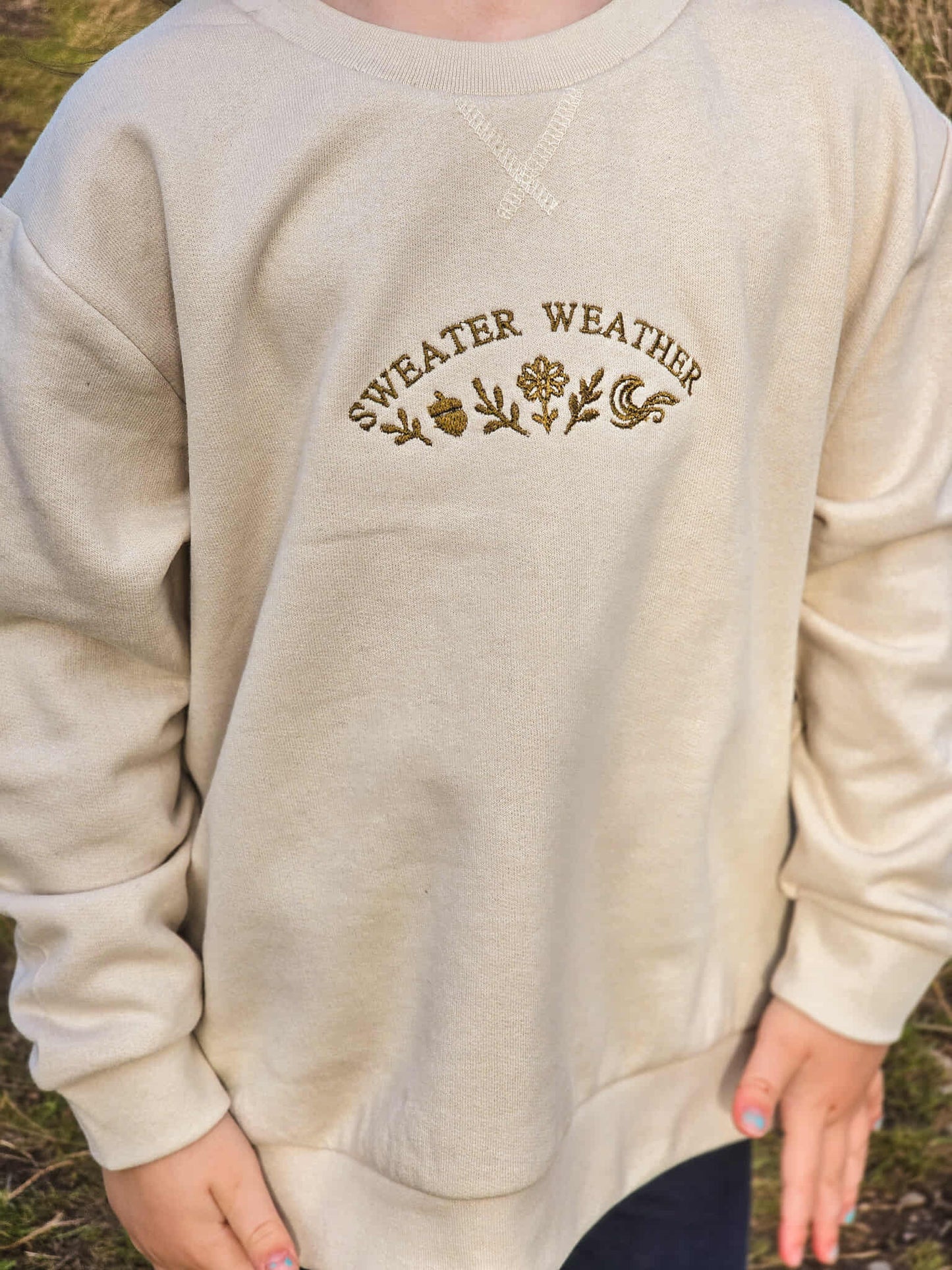 Mini Sweater Weather Sweatshirt | Kids Autumn Jumper โ Marnie&Co