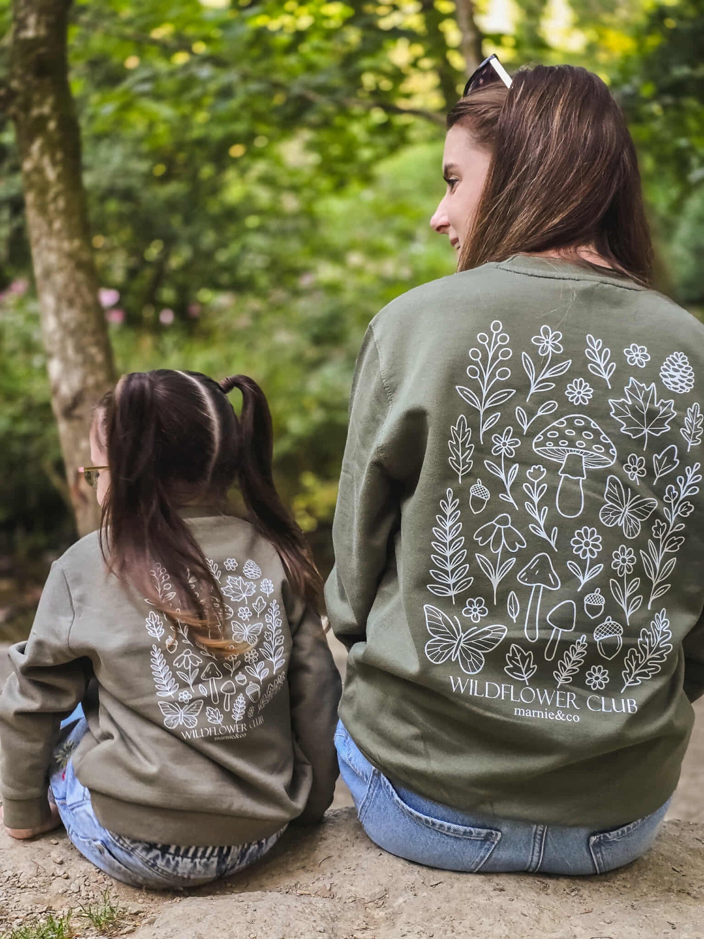 Wildflower Club Sweatshirt | Woodland Embroidered Jumper β Marnie&Co
