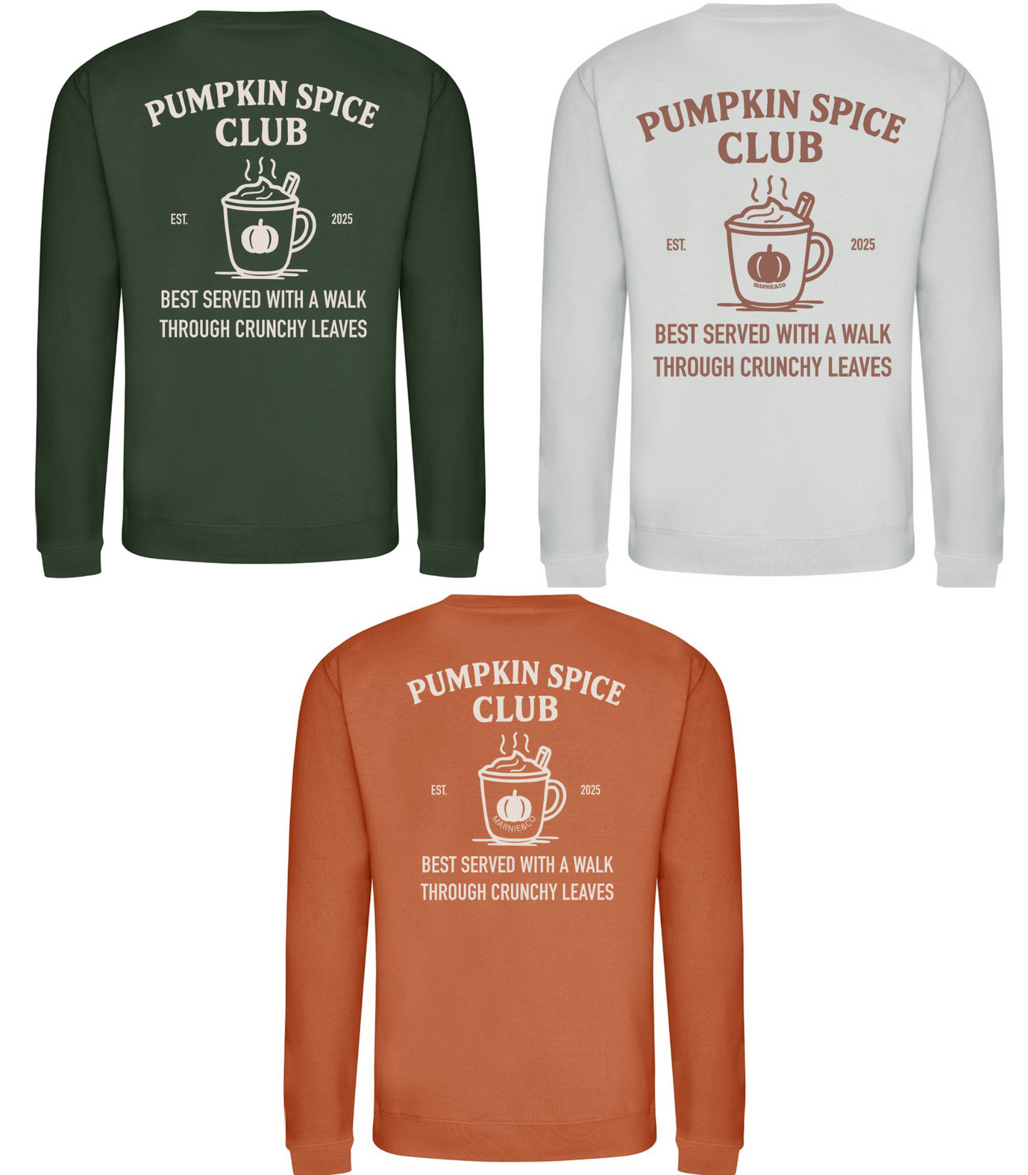 Pumpkin Spice Club Sweatshirt | Cosy Autumn Jumper - Marnie&Co