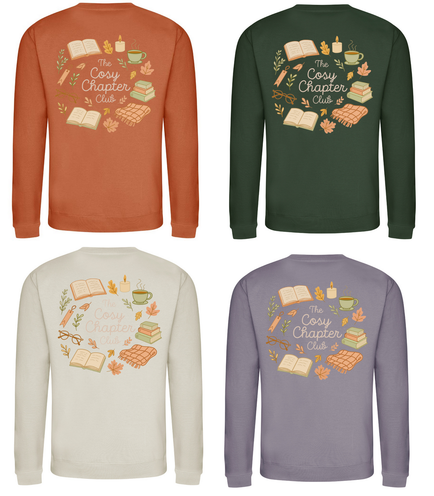 The Cosy Chapter Club Sweatshirt | Book Lovers Autumn Jumper โ Marnie&Co