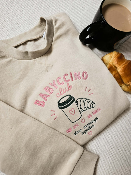 Babyccino Club Embroidered Kids Sweatshirt
