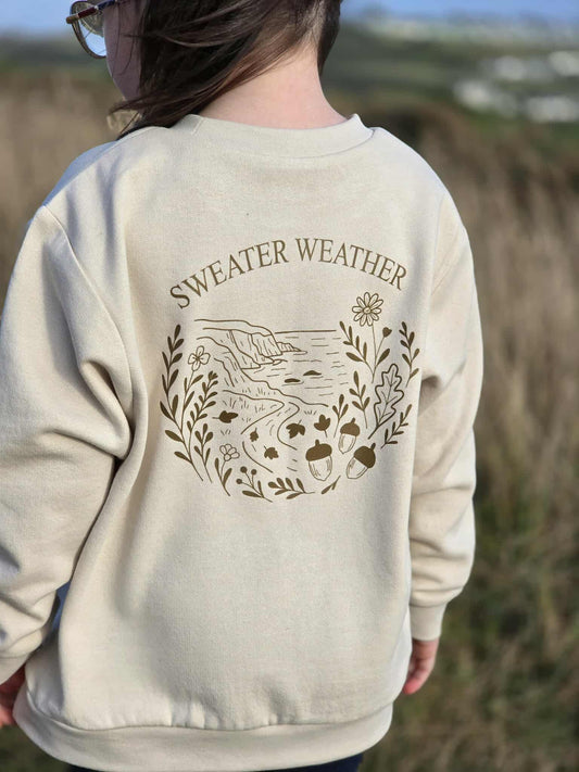 Mini Sweater Weather Sweatshirt | Kids Autumn Jumper – Marnie&Co