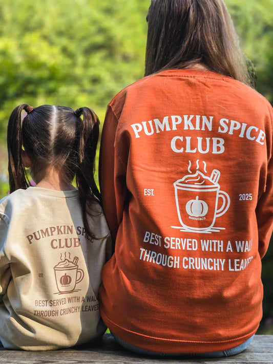 Pumpkin Spice Club Sweatshirt | Cosy Autumn Jumper - Marnie&Co